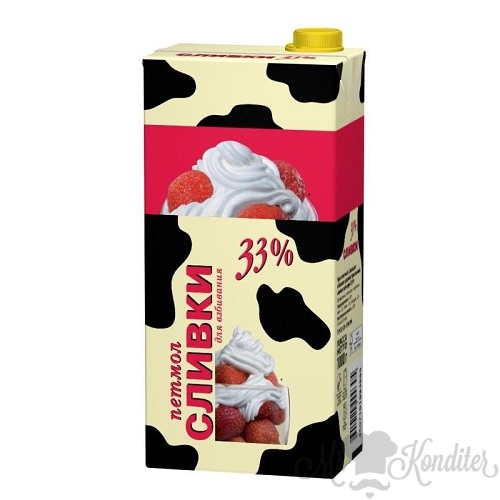 Сливки Петмол 33% 1 л